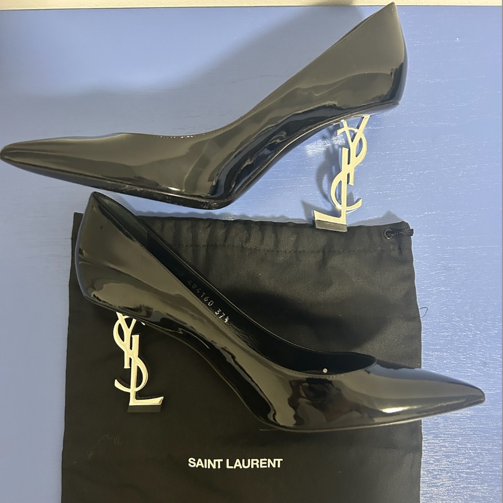 YSL Logo Heels